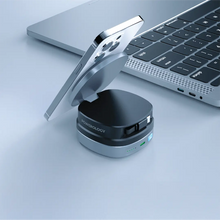 Load image into Gallery viewer, Powerology Lyons 10000mAh Retractable Power Bank - Black
