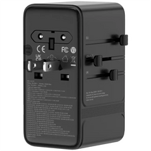 Load image into Gallery viewer, Powerology Spetrova Universal Travel Powerstation PD 205W 6 Type-C &amp; 1 USB-A GaN Multi-Port - Black
