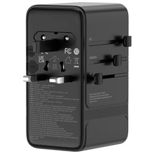 Load image into Gallery viewer, Powerology Spetrova Universal Travel Powerstation PD 205W 6 Type-C &amp; 1 USB-A GaN Multi-Port - Black
