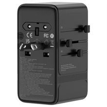 Load image into Gallery viewer, Powerology Spetrova Universal Travel Powerstation PD 205W 6 Type-C &amp; 1 USB-A GaN Multi-Port - Black

