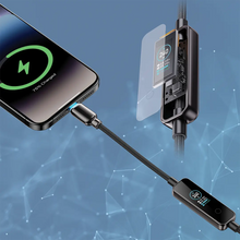 Load image into Gallery viewer, Powerology 240W USB-C to USB-C Cable with TFT Display 1.2M - Black
