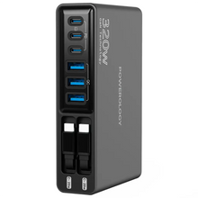 Load image into Gallery viewer, Powerology Univo Charging Station GaN 320W - Black
