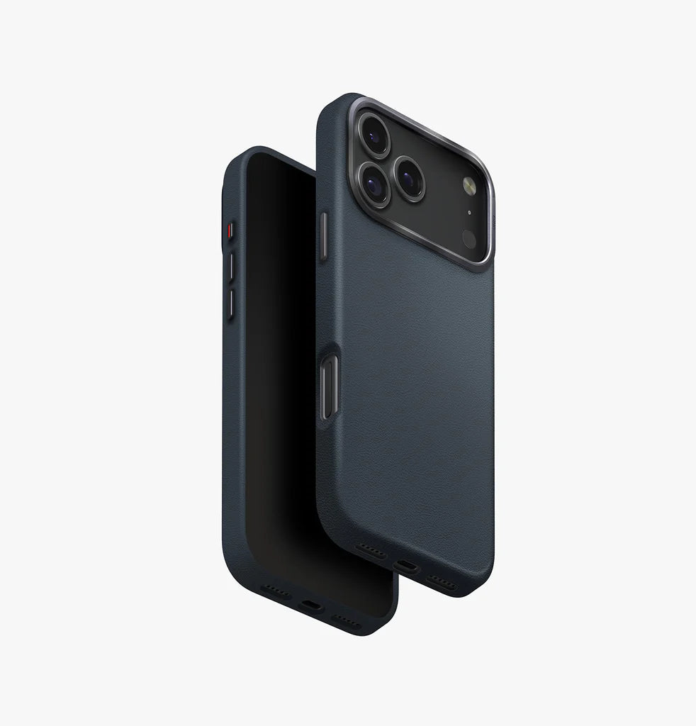 UNIQ iPhone 17 Pro Max 6.9 Lyden Premium Leatherette Case - Ash Blue