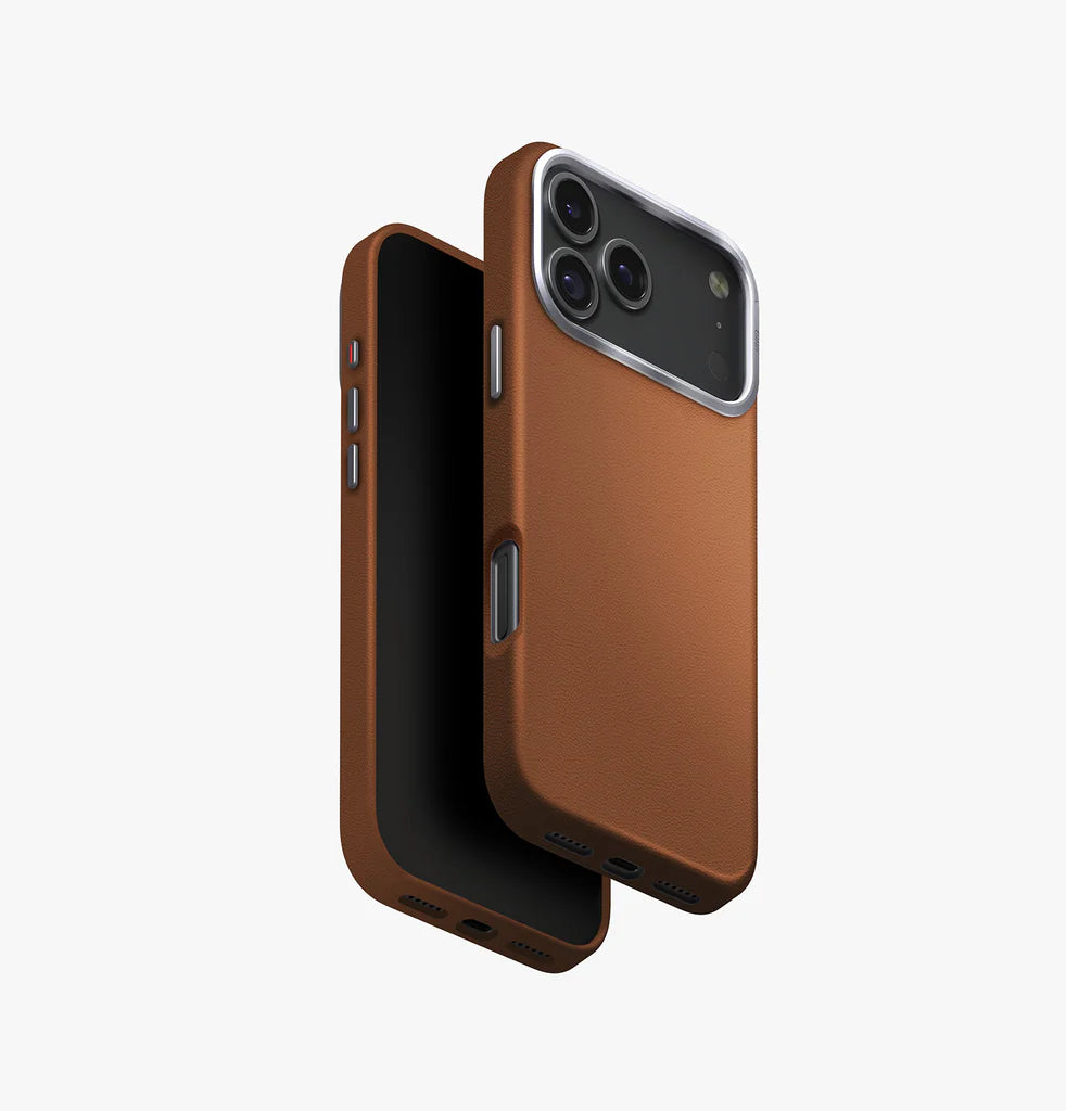 UNIQ iPhone 17 Pro Max 6.9 Lyden Premium Leatherette Case - Caramel