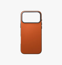 Load image into Gallery viewer, UNIQ iPhone 17 Pro Max 6.9 Lyden DS Dual-Tone Premium Leatherette Case - Flame Orange/Flint Grey
