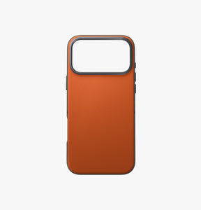UNIQ iPhone 17 Pro Max 6.9 Lyden DS Dual-Tone Premium Leatherette Case - Flame Orange/Flint Grey