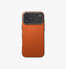 Load image into Gallery viewer, UNIQ iPhone 17 Pro Max 6.9 Lyden DS Dual-Tone Premium Leatherette Case - Flame Orange/Flint Grey
