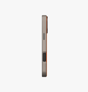 UNIQ iPhone 17 Pro Max 6.9 Lyden DS Dual-Tone Premium Leatherette Case - Flame Orange/Flint Grey
