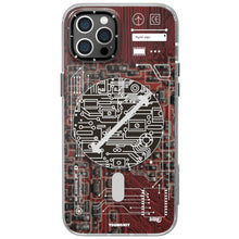 Load image into Gallery viewer, Youngkit Futuristic Circuit Magsafe iPhone 14 Pro - Red
