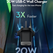 Load image into Gallery viewer, RAVPower 2 in 1 Combo  PD Pioneer 20W GaN 5.0 -Port Wall Charger + USB Cable C to C -Black
