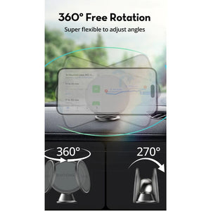 RAVPower 360° Rotation Magnetic Car Phone Mount for Dashboard