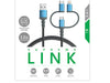 AT Supremelink  3in1 | Usb- A /Type -C / Lightning | Cable |1m|Blue