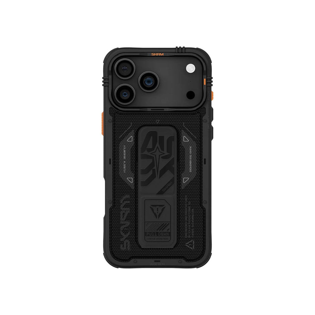 SKINARMA iPhone 17 Pro Max 6.9 PHANTOM MagCharge + Grip-Stand - Black