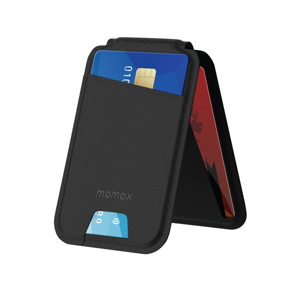 MOMAX 1-WALLET MAGNETIC CARD HOLDER WITH STAND