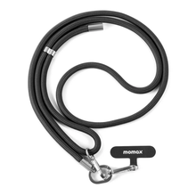 Load image into Gallery viewer, Momax Lanyard Cord Crossbody Phone Strap - Black
