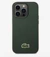 Lacoste Hard Case Iconic Petit Pique PU Woven Logo Estragon For iPhone 14 Pro Max - Sinople Green