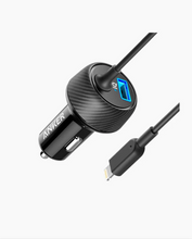 Load image into Gallery viewer, Anker 24W 2-Port Lightning Car Charger, PowerDrive 2 Elite - Black
