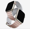 Uniq Revix-Leather & Silicone Style/ Reversible Magnetic Premium Edition(49/45/44/42mm)-Pink/White