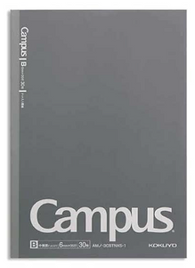 Kokuyo Campus Notebook Size B5 6mm Dotted Rule 30 Sheets - Black to Gray Gradation