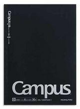 Load image into Gallery viewer, Kokuyo Campus Notebook Size B5 6mm Dotted Rule 30 Sheets - Black to Gray Gradation
