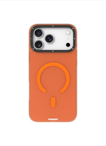 Youngkit iPhone 17 Pro 6.3 Hidden Sands Fulltouch MagSafe Transparent Case - Orange