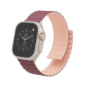Levelo Cosmo Watch Strap for Apple Watch Ultra 49mm/Series 45mm- Pink/Burgundy