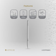 Load image into Gallery viewer, Levelo Skywrite Versa Stylus Smart Pen | Magnetic iPad Stylus | 10h Battery | Wireless Charging - White
