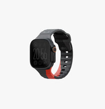 Load image into Gallery viewer, UNIQ Stride DE FKM Rubber Apple Watch Strap 49/45/44/42mm - Charcoal/Rosso Red
