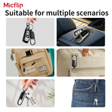 Load image into Gallery viewer, MicFlip Smart Anti-Loss Keychain Tracker - Silver
