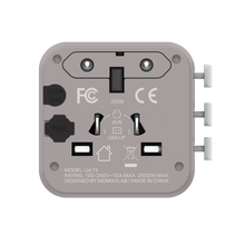 Load image into Gallery viewer, Momax 1-World Universal Travel Adaptor With Dual AC

