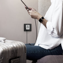 Load image into Gallery viewer, Momax 1-World2 35W 5 Port Dual AC Travel Adaptor - Black
