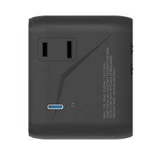 Load image into Gallery viewer, Momax 1-World2 35W 5 Port Dual AC Travel Adaptor - Black
