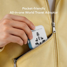 Load image into Gallery viewer, MOMAX 1-WORLD POCKET MINI2 DUAL AC ULTRATHIN TRAVEL ADAPTOR
