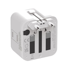 Load image into Gallery viewer, MOMAX 1-WORLD POCKET MINI2 DUAL AC ULTRATHIN TRAVEL ADAPTOR
