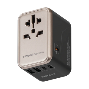 Momax 1-World 70W GaN 5 Ports AC Travel Adaptor