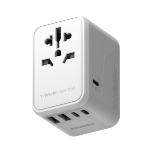 Momax 1-World 70W GaN 5 Ports AC Travel Adaptor