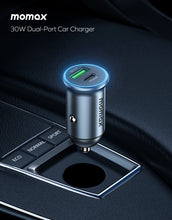 Load image into Gallery viewer, MOMAX MOVE 30W DUAL PORT CAR CHARGER
