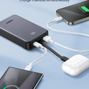UGREEN Nexode 20000mAh Power Bank with Built-In USB-C Cable - Gray