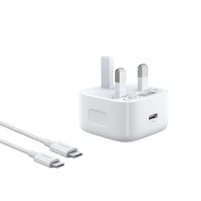 Load image into Gallery viewer, UGREEN USB C GaN Fast Charger 20W Adapter with USB-C 1M Cable - White
