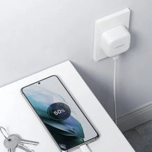 Load image into Gallery viewer, UGREEN USB C GaN Fast Charger 20W Adapter with USB-C 1M Cable - White

