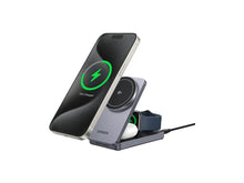 Load image into Gallery viewer, UGREEN Qi2 15W MagFlow 3-IN-1 MagSafe Charger For Watch | Airpod | Phone with 30 W Type-C Charger
