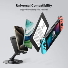 Load image into Gallery viewer, UGREEN 360 Rotating and Folding Desktop Phone Stand - Black
