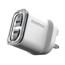 Load image into Gallery viewer, MOMAX 1-CHARGER FLOW PD 35W 2 PORTS GAN WALL CHARGER
