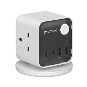 Momax 1-Charge Work Flow 3-Outlet GaN Power Cube 30W with USB Ports