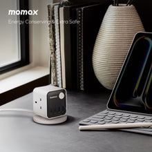 Load image into Gallery viewer, Momax 1-Charge Work Flow 3-Outlet GaN Power Cube 30W with USB Ports
