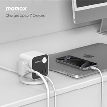 Load image into Gallery viewer, Momax 1-Charge Work Flow 3-Outlet GaN Power Cube 30W with USB Ports
