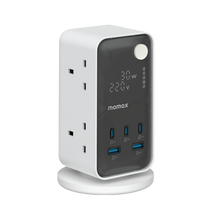 Load image into Gallery viewer, Momax 1-Charge Work Flow 6-Outlet GaN Power Tower 35W with USB Ports
