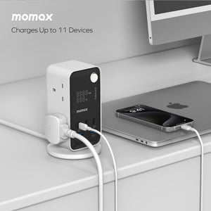 Momax 1-Charge Work Flow 6-Outlet GaN Power Tower 35W with USB Ports