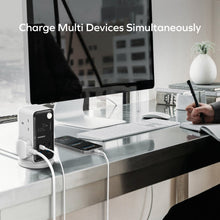 Load image into Gallery viewer, Momax 1-Charge 70W Work Flow 6-Outlet Digital Display Power Tower With USB
