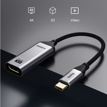 Load image into Gallery viewer, BLUPEBBLE USB TYPE C TO HDMI CABLE ADAPTER 0.2 MM - GRAY
